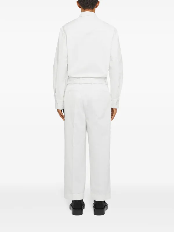 Jil Sander ジップアップ シャツ | ホワイト | FARFETCH JP