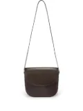 Jil Sander Coin leather crossbody bag - Brown