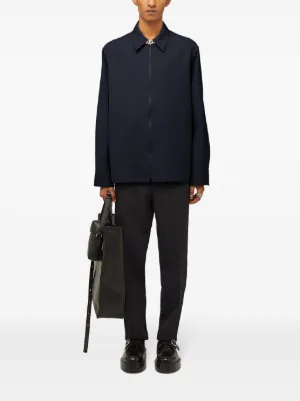 【値下げ】JILSANDER サックスブルー　シャツジャケット テーラードジャケット(36サイズ ブルー系): レディース