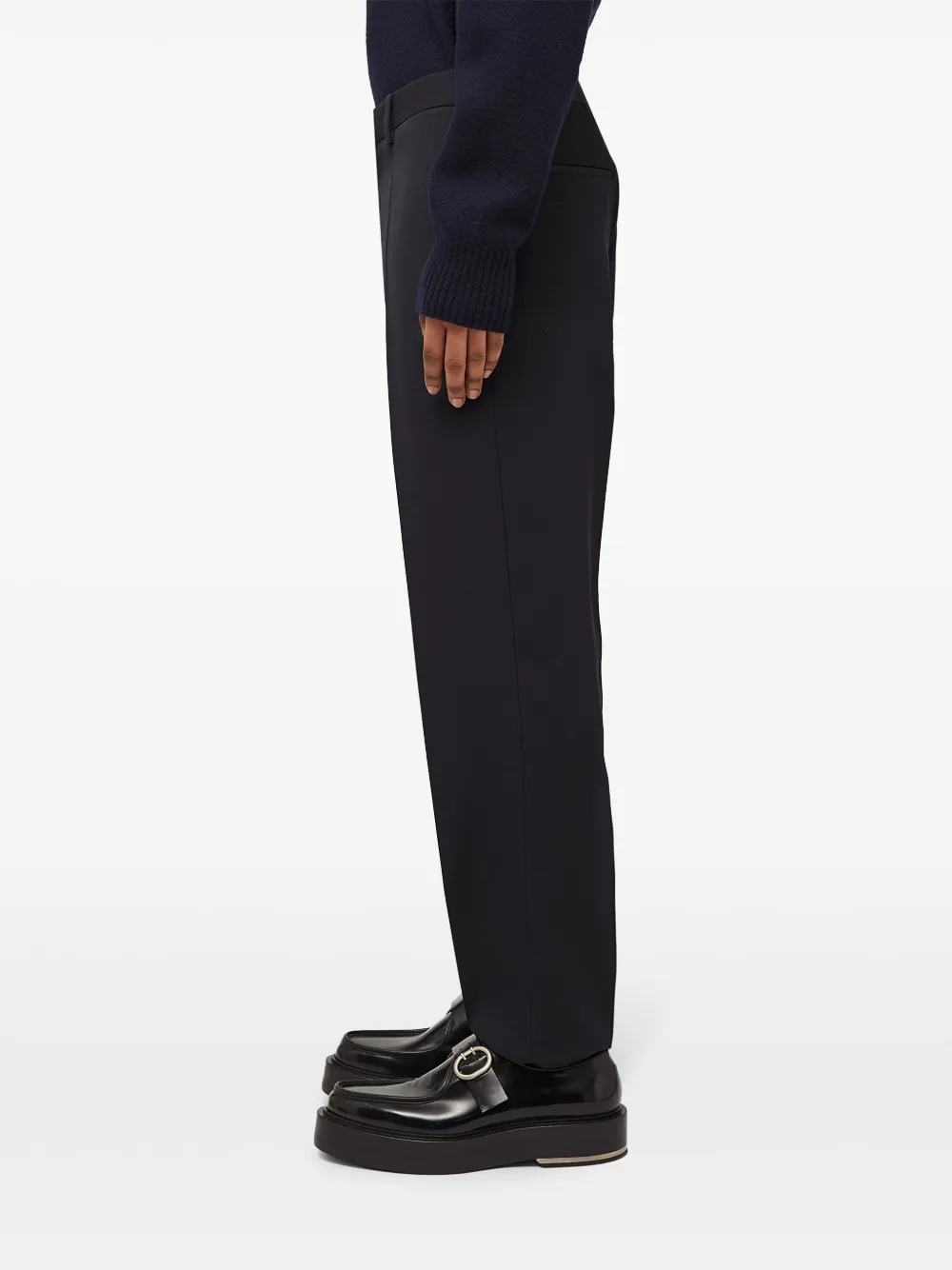JIL SANDER TAPERED-LEG WOOL TROUSERS