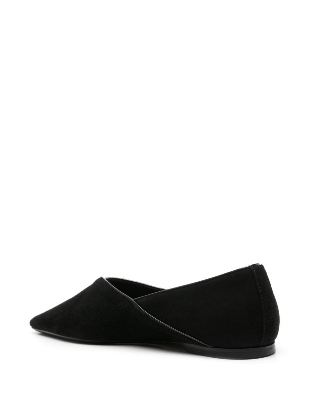 Shop Totême Everyday Suede Loafers In Black
