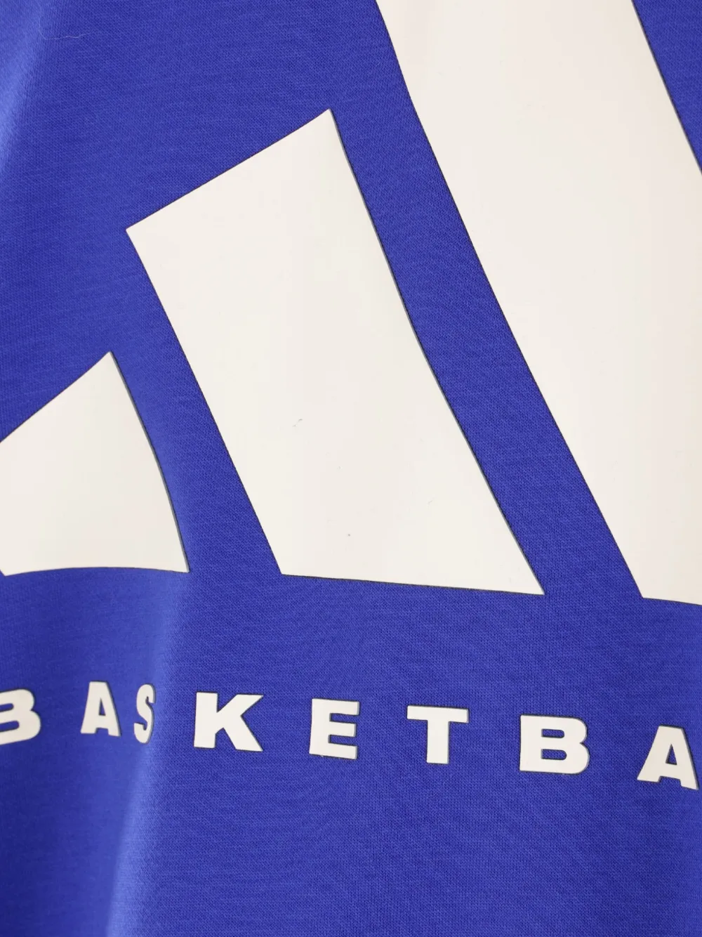 Adidas Originals Basketball-logo Printed Sweatshirt In Blue