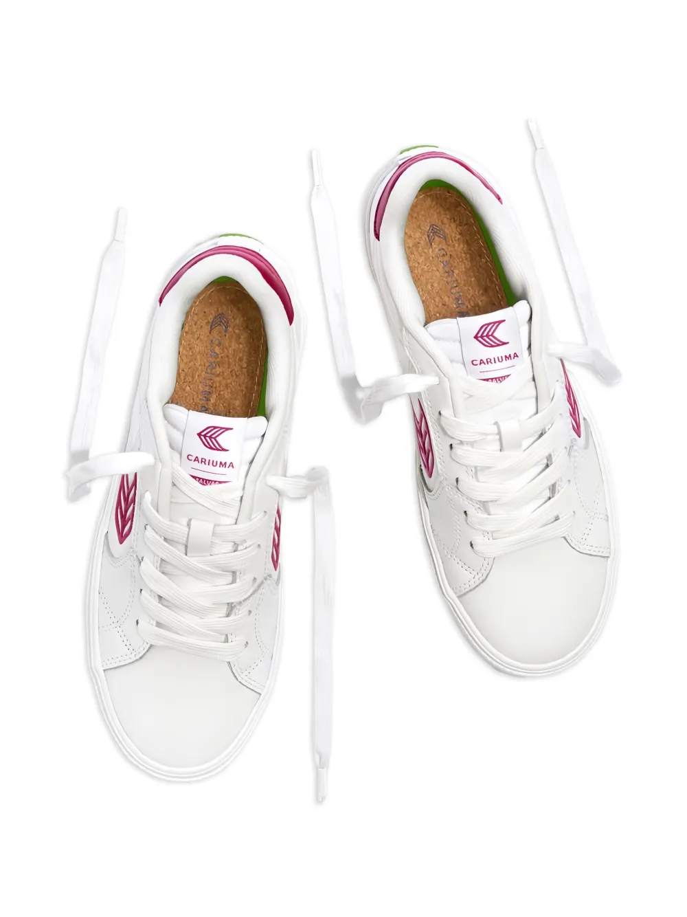 Cariuma Leren sneakers met logodetail Wit