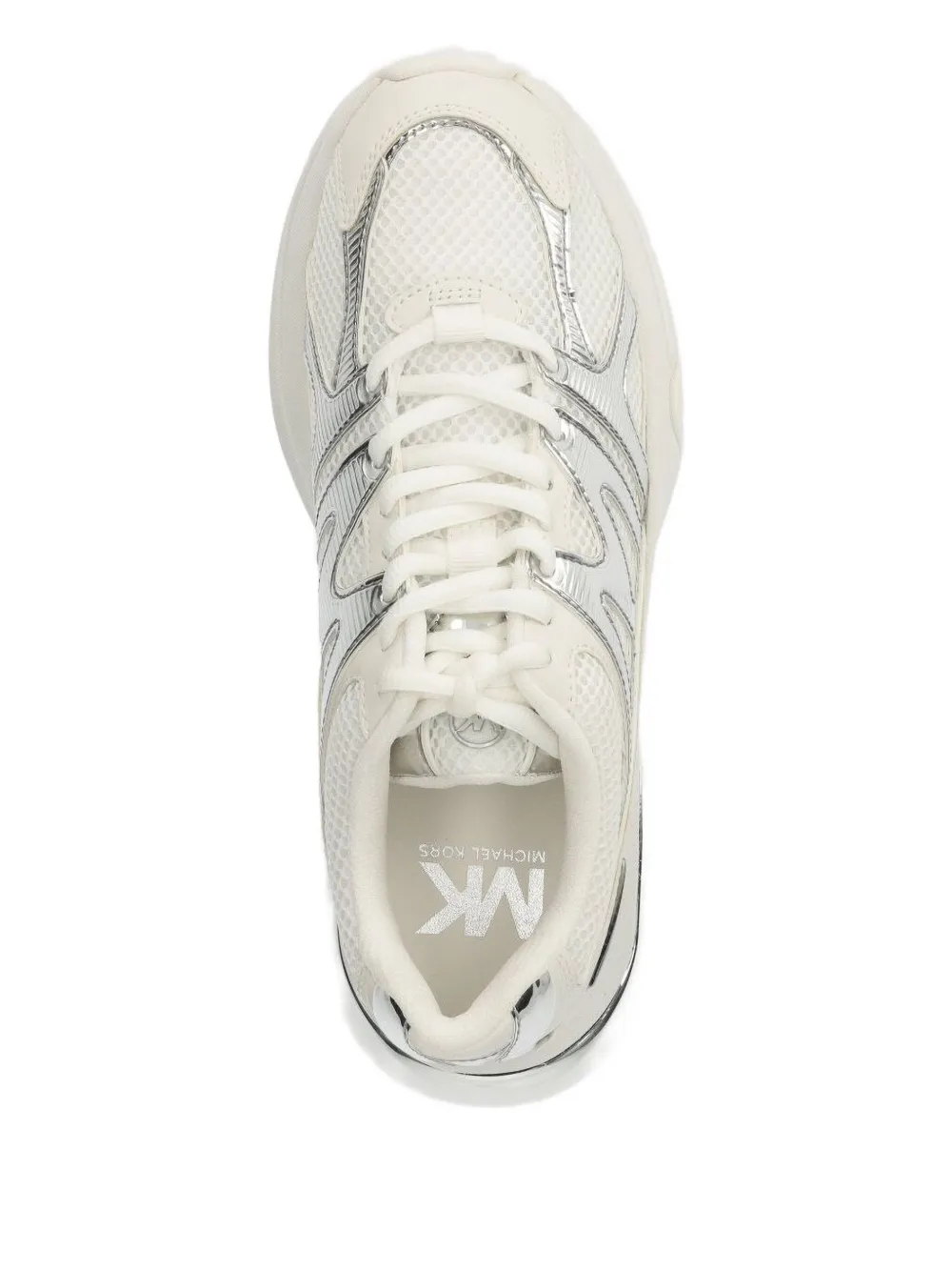 Michael Kors Kit metallic-detail sneakers White