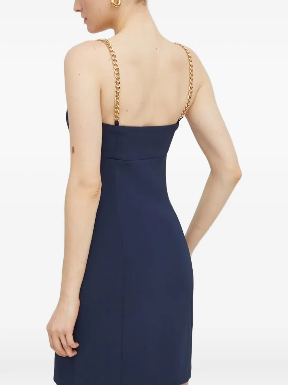 Michael Kors Mini-jurk met schakelketting bandjes Blauw