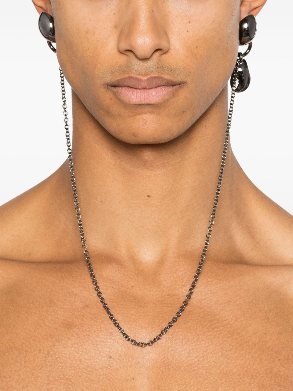 Acne Studios pendant earrings - Zwart