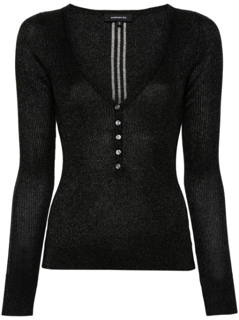 Barbara Bui lurex fine-knit top