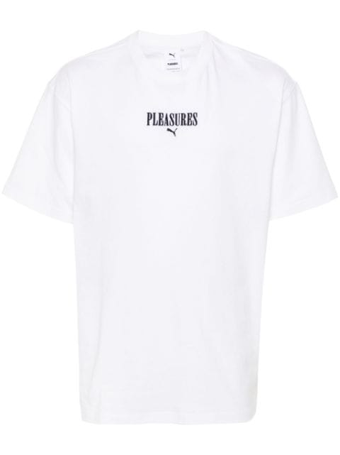 PUMA x PLEASURES T-shirt med broderet logo