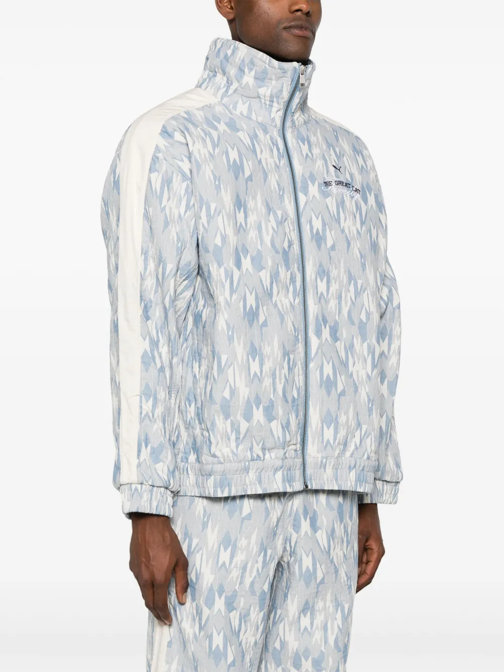 PUMA Sportjack met print Blauw