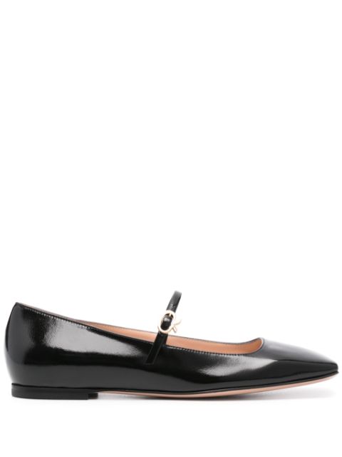 Gianvito Rossi buckle-fastening leather ballerina shoes Women