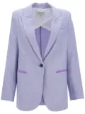 Forte Forte single-breasted linen blazer - Purple