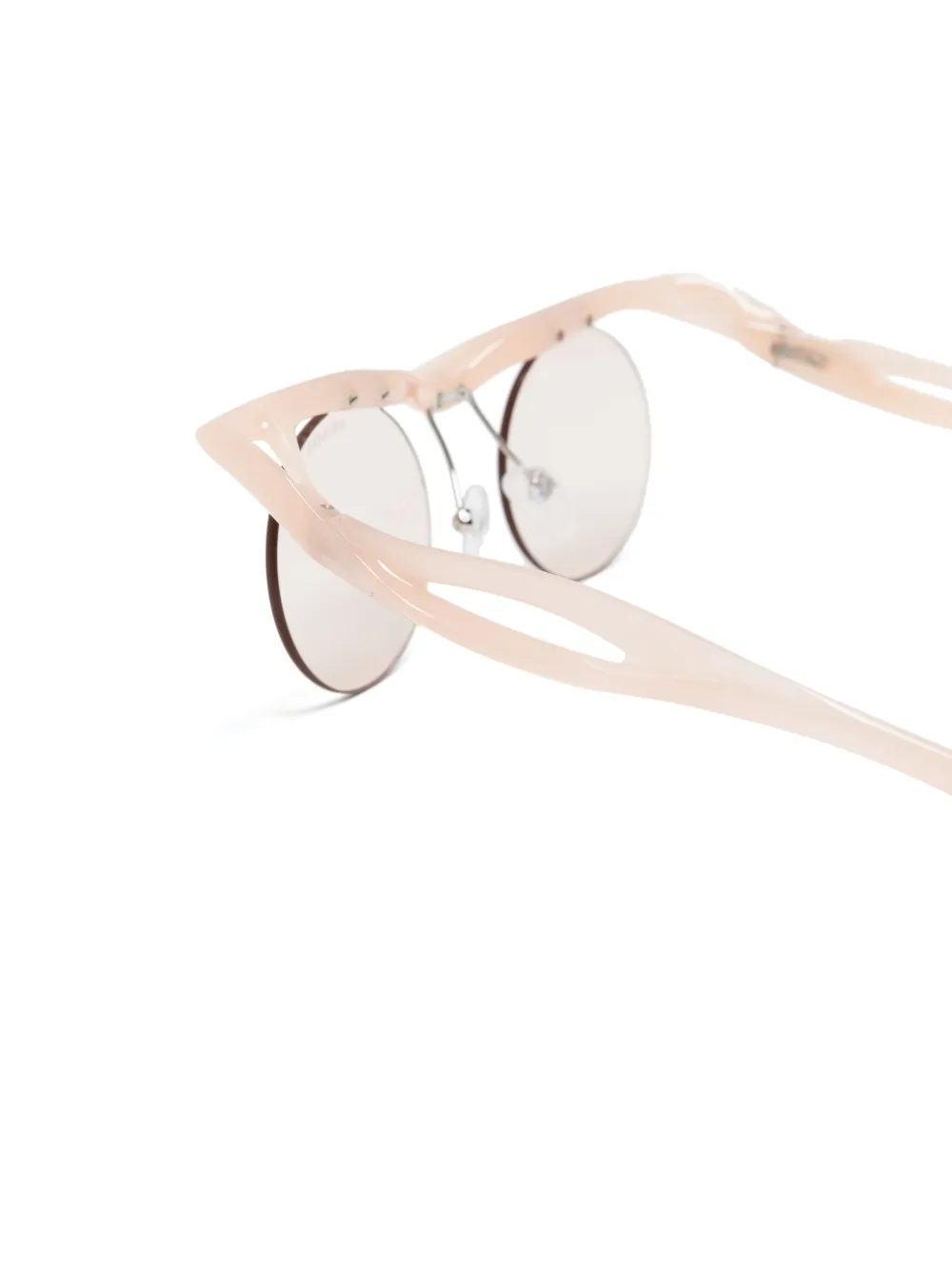 Prada Eyewear A24S zonnebril met rond montuur Roze