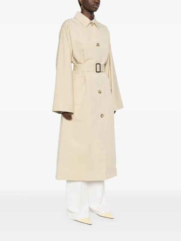 TOTEME Tumbled Belted Trench Coat | Neutrals | FARFETCH