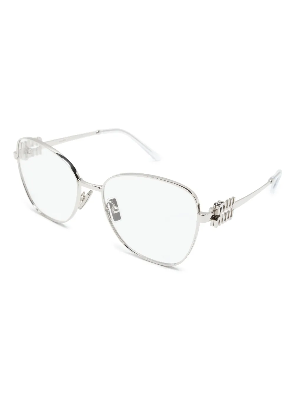 Miu Miu Eyewear geometric-frame glasses | Men | Image 2