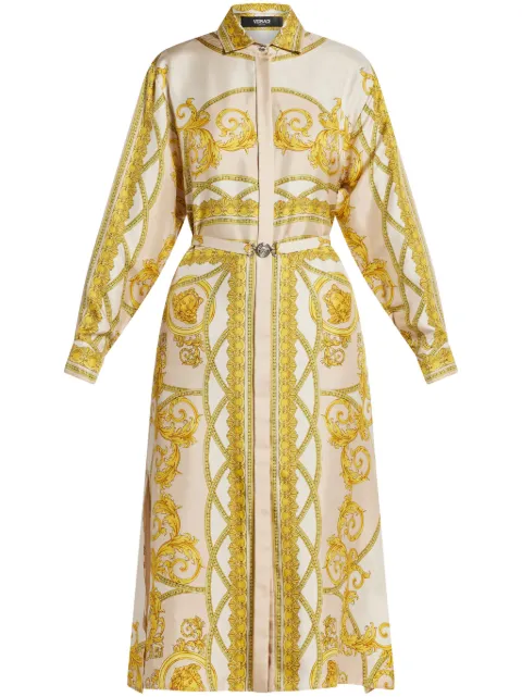 Versace La Coupe Des Dieux silk shirt dress
