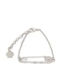 Versace safety pin chain-link bracelet - Silver