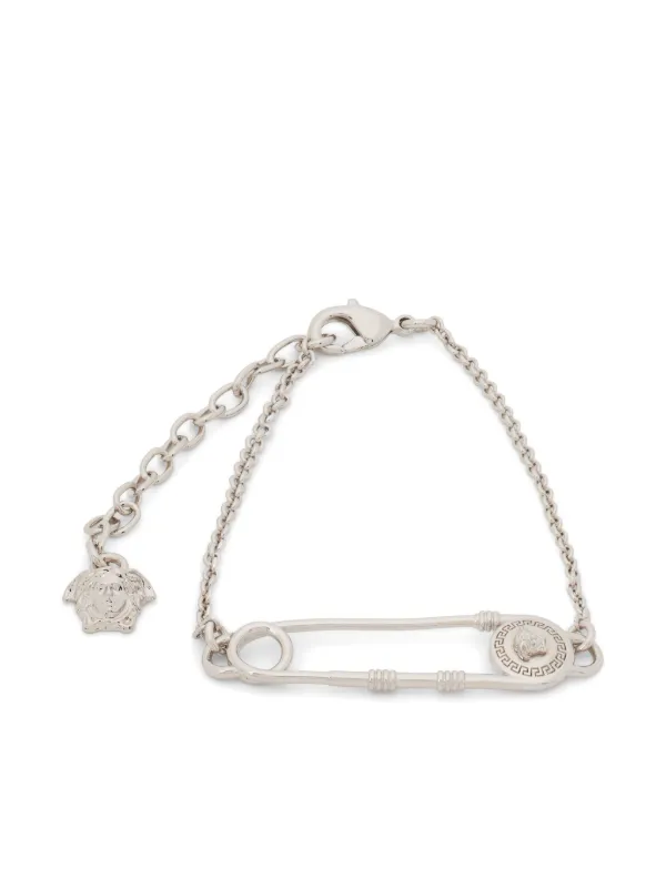 Versace silver bracelet on sale