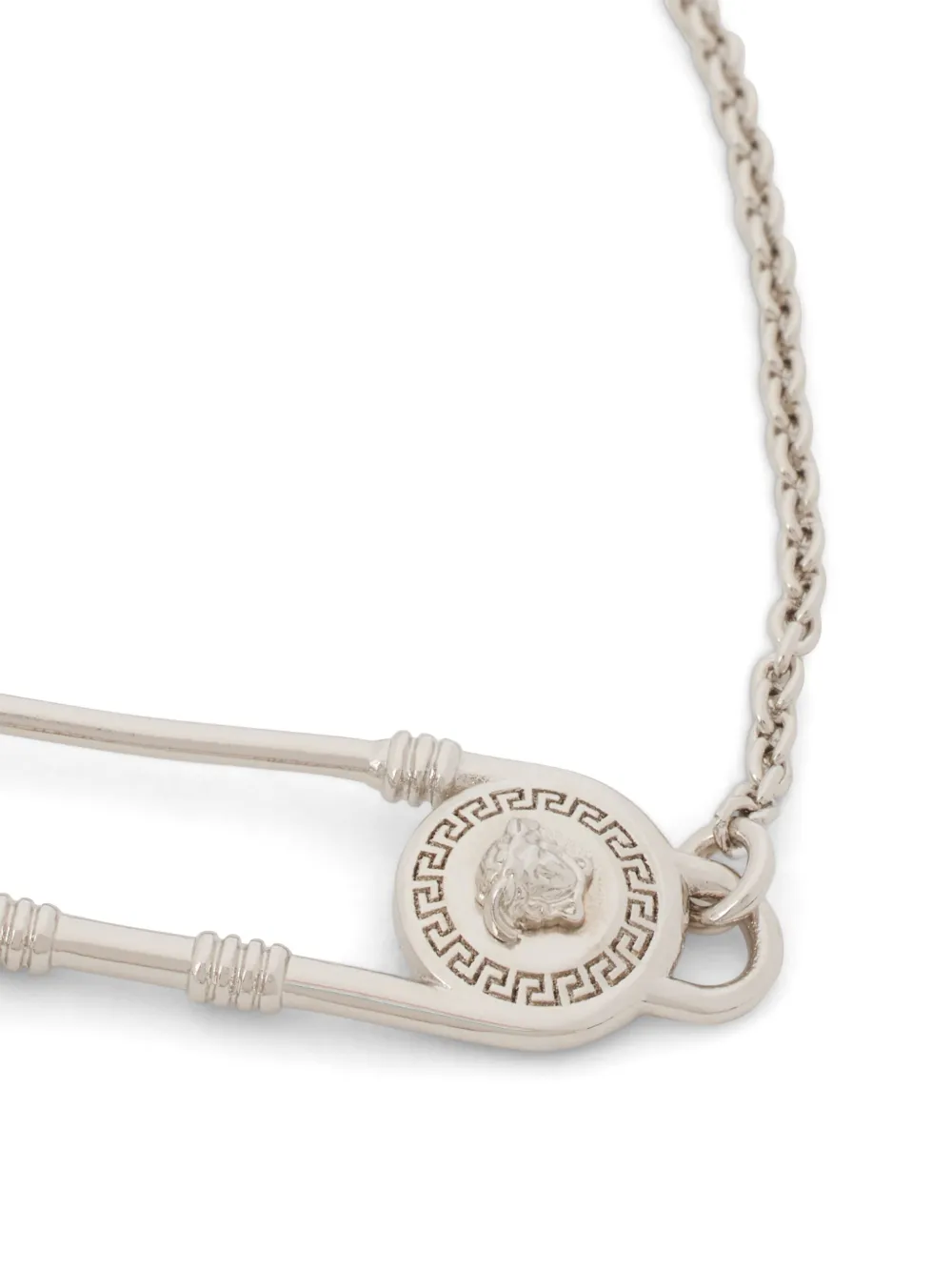 Versace safety pin chain-link bracelet - Zilver