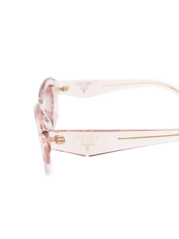 Prada Eyewear 26ZS オーバルフレーム サングラス | ピンク Prada Eyewear 26ZS オーバルフレーム サングラス | ピンク