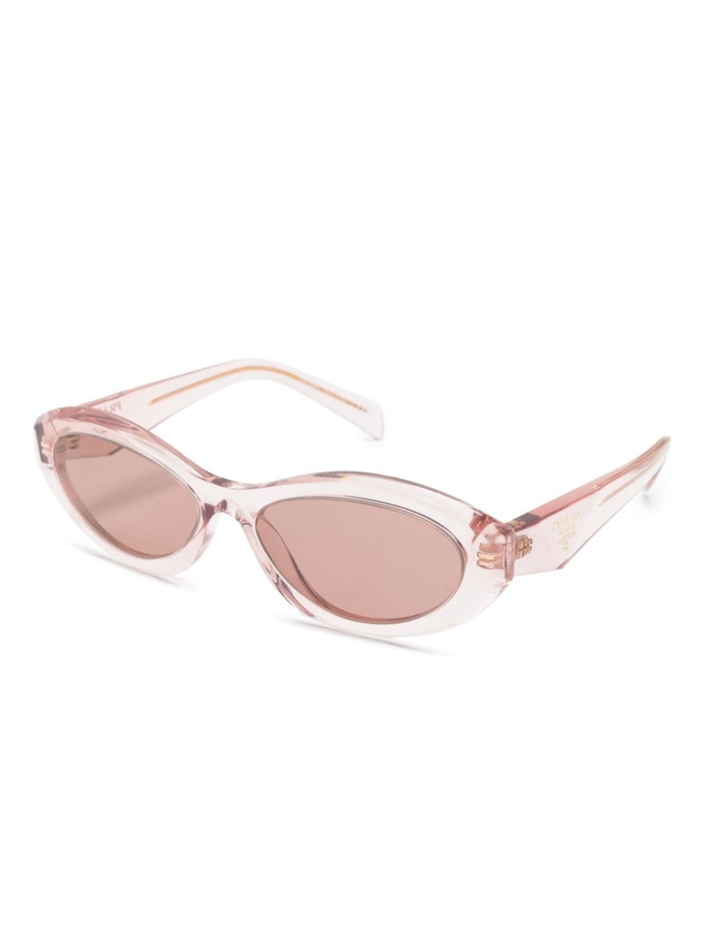 Prada Eyewear 26ZS zonnebril met ovaal montuur - Roze