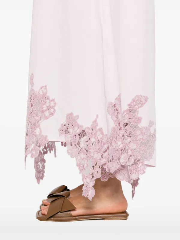 floral poplin lace midi dress Marchesa Notte Midi A-Line Dress main image 1