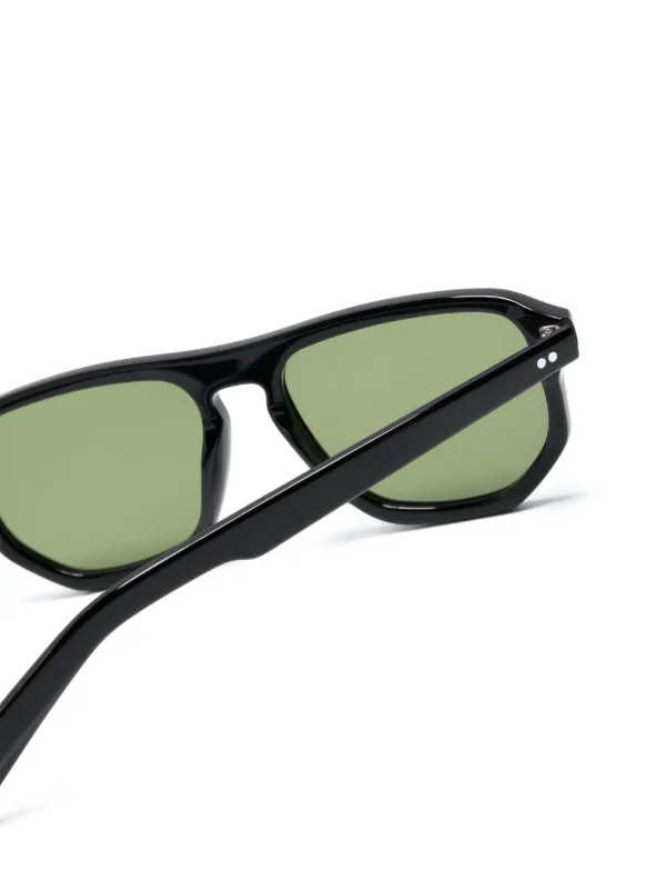 Lesca Maio XL スクエアフレーム サングラス | ブラック | FARFETCH JP