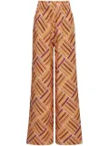 Perfect Moment Eularia geometric-print cotton trousers - Orange