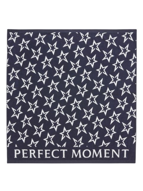 Perfect Moment star-print cotton beach towel