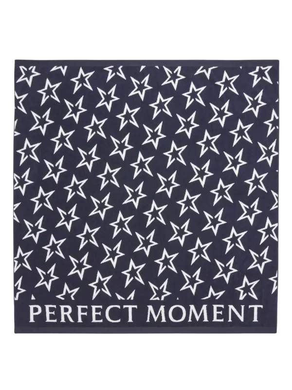 Perfect Moment Star-print Double Beach Towel in Blue