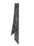 Golden Goose paisley-print silk scarf - Black