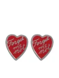 Chopova Lowena heart-shaped earrings - Silver