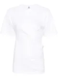 TOTEME asymmetric organic cotton T-shirt - White