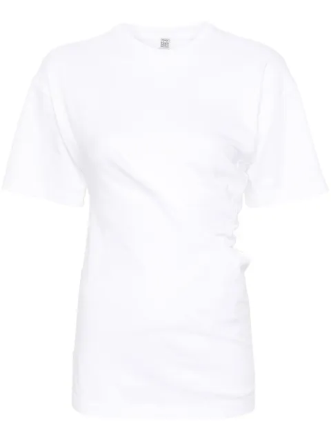 TOTEME asymmetric organic cotton T-shirt