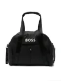 BOSS Kidswear logo-appliqu� diaper bag - Black