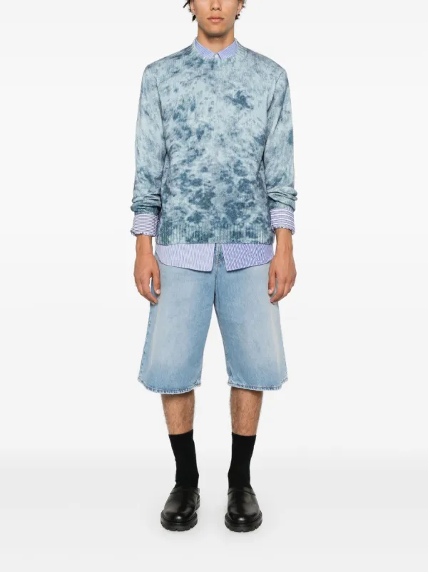 Acne Studios straight-leg Denim Shorts | Blue | FARFETCH