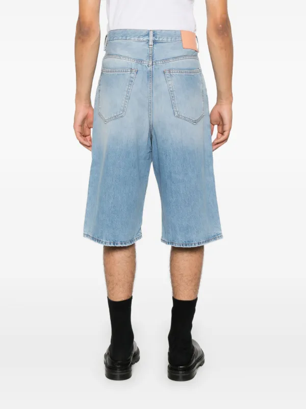 Acne Studios ストレート デニムショーツ | ブルー | FARFETCH JP