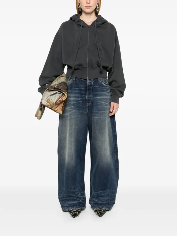 Acne Studios ワイドジーンズ | ブルー | FARFETCH JP