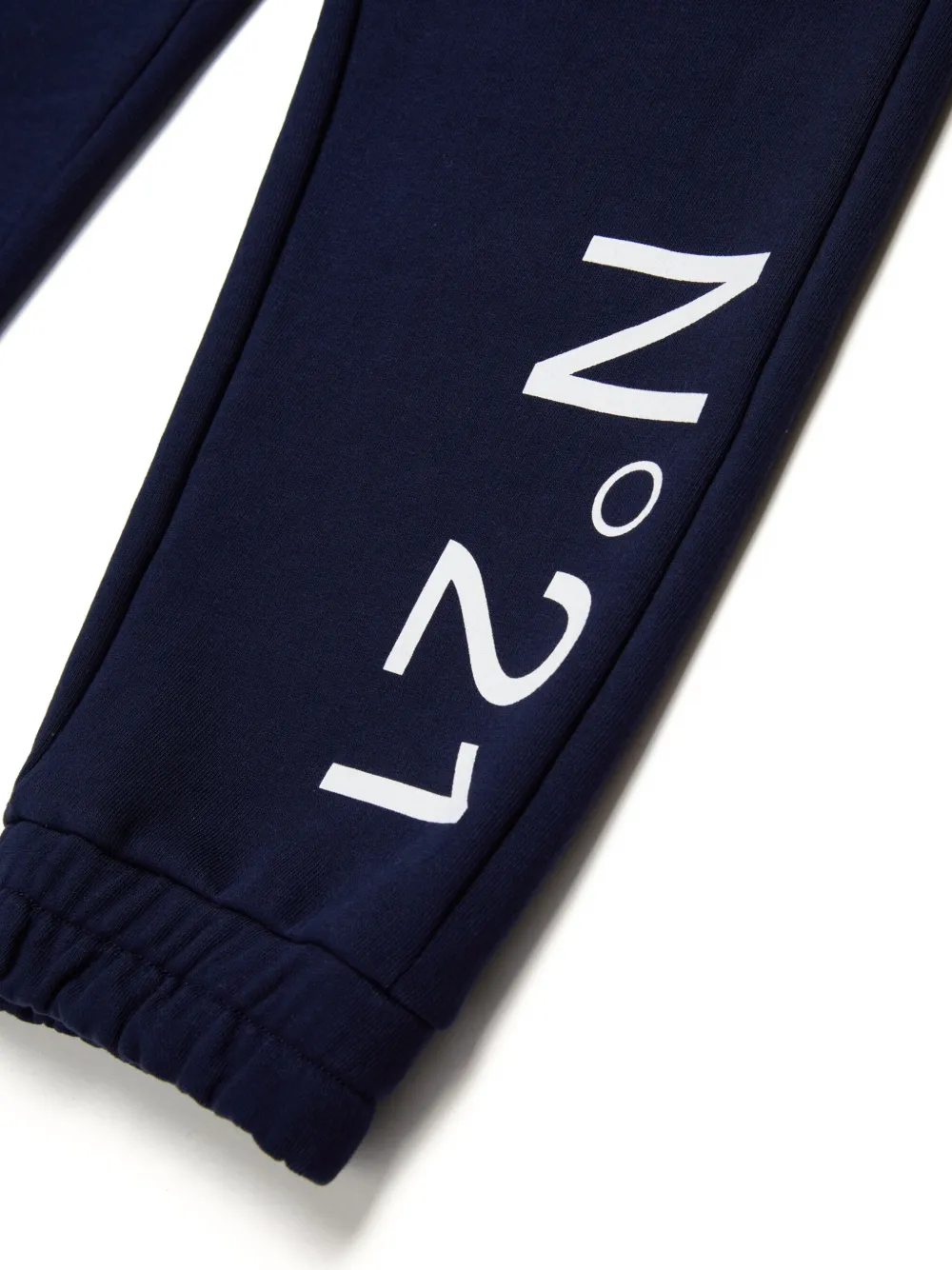 Nº21 Kids Katoenen trainingsbroek met logoprint Blauw