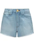 Perfect Moment stonewashed low-rise denim shorts - Blue
