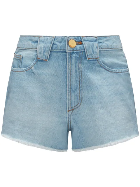 Perfect Moment stonewashed low-rise denim shorts 