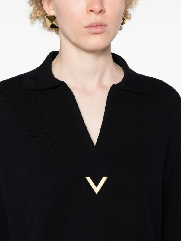 Valentino Garavani Vロゴ ニットセーター | ブルー | FARFETCH JP
