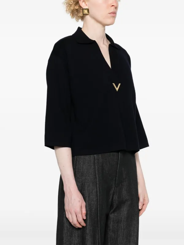 Valentino Garavani Vロゴ ニットセーター | ブルー | FARFETCH JP