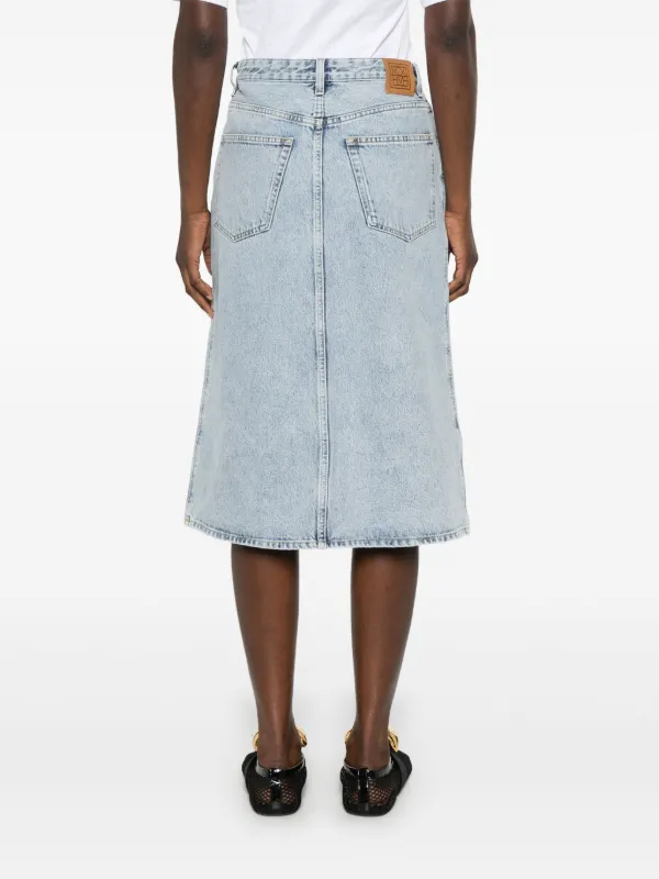【Toteme】Cotton Skirt コットンスカート 送料関税込 Cotton maxi skirt in white - Toteme | Mytheresa
