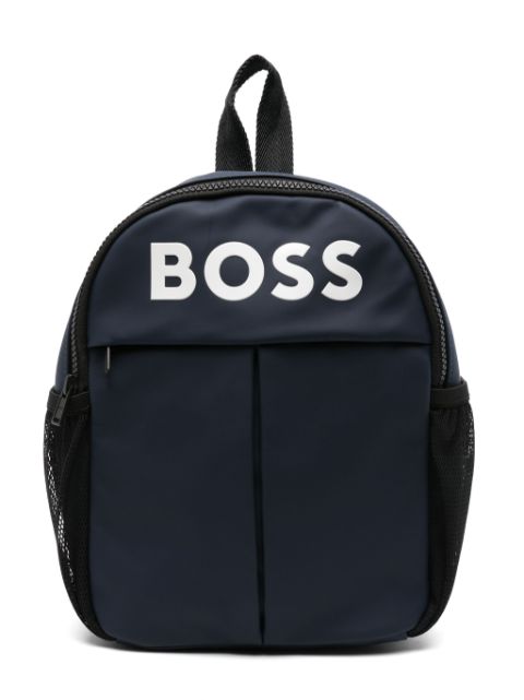 BOSS Kidswear logo-appliqué backpack