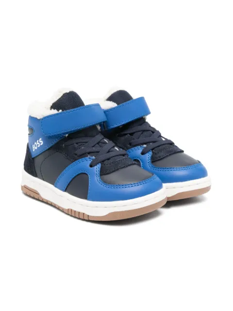 BOSS Kidswear кроссовки с оторочкой из шерпы