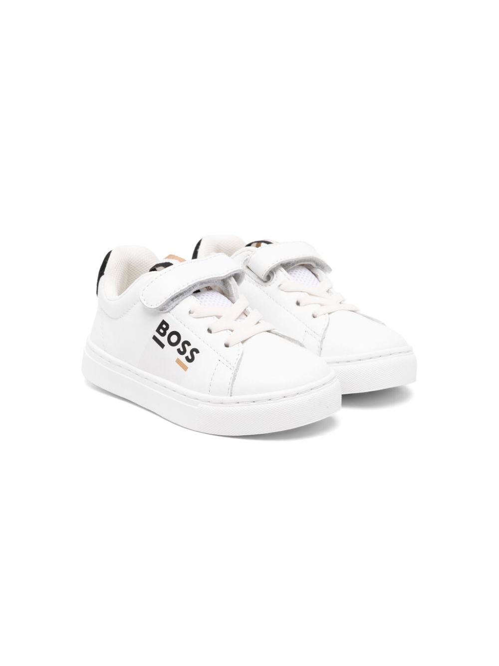 BOSS Kidswear logo-print sneakers White