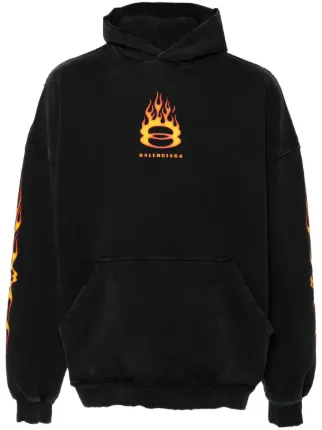 ファッションデザイナー Balenciaga JP FARFETCH | ブラック | パーカー ロゴ トップス