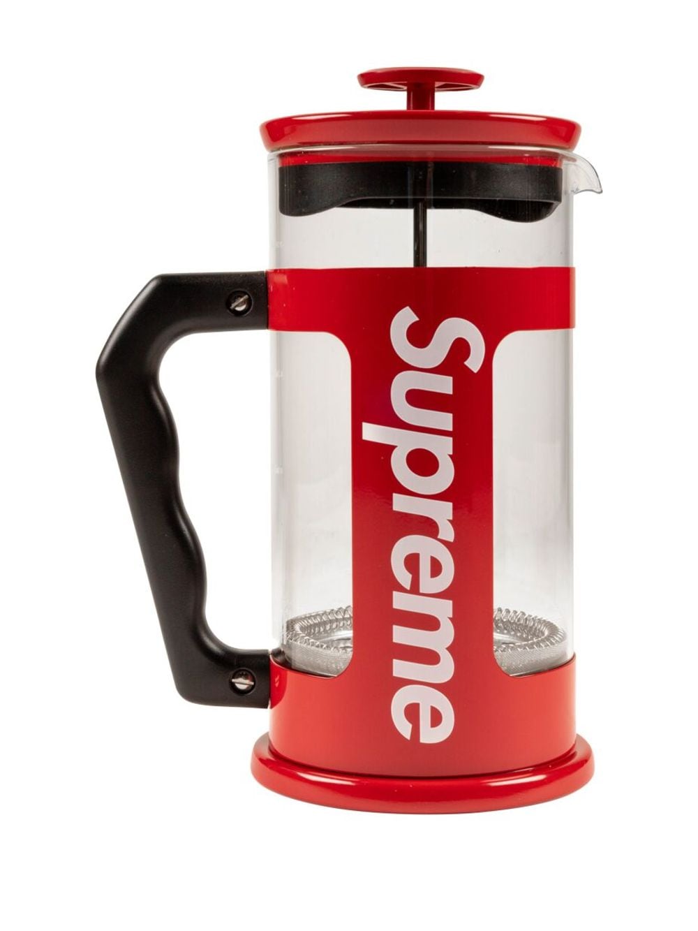 Shop Supreme X Bialetti Borosilicate-glass French Press In Red