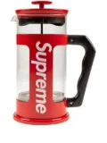 Supreme x Bialetti borosilicate-glass french press - Red