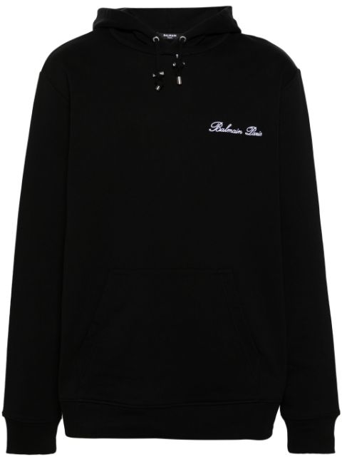 Balmain Signature cotton hoodie Men